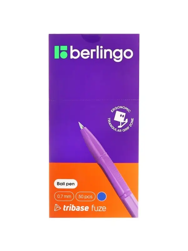 Ручка шариковая Berlingo Tribase Fuze, узел 0.7 мм, чернила синие, МИКС Ручка шариковая Berlingo Tribase Fuze, узел 0.7 мм, чернила синие, МИКС