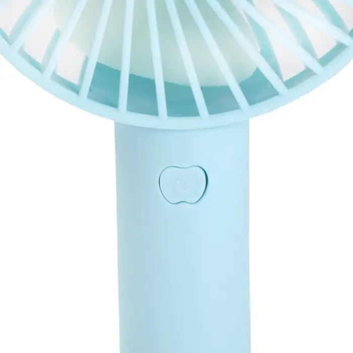 Вентилятор ручной Luazon LOF-02, портативный, 3 скорости, на аккумуляторе, 800 мАч, бирюзовый