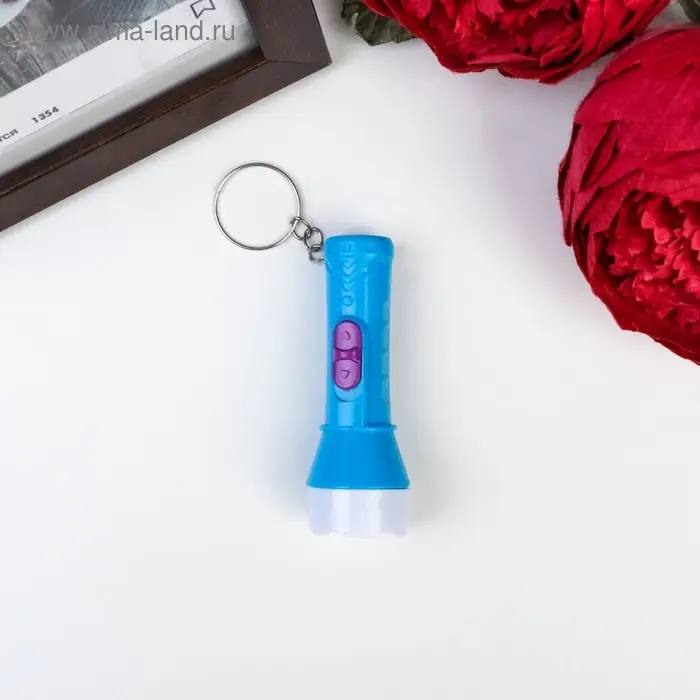Фонарик брелок для ключей на кольце «Яркий с белой окантовкой», светит, 7×2.2×2.2 см, МИКС Фонарик брелок для ключей на кольце «Яркий с белой окантовкой», светит, 7×2.2×2.2 см, МИКС