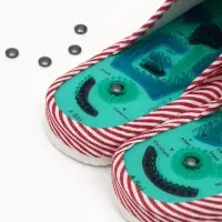 Массажёр для ног, тапочки, пара, 25 см, размер 35-38, красный