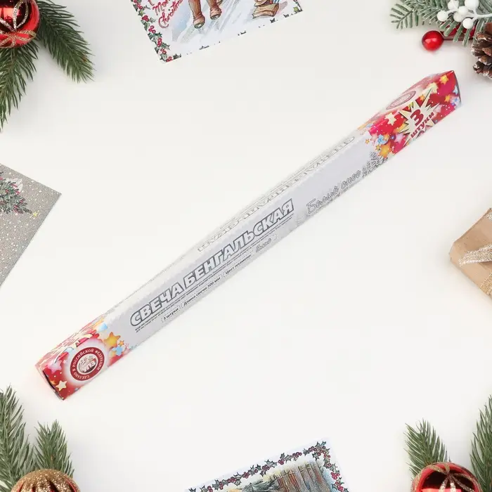 Бенгальские огни, 30 см, 3 штуки, «Белый снег» Бенгальские огни, 30 см, 3 штуки, «Белый снег»