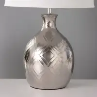 Лампа настольная RISALUX &laquo;Чиппер&raquo;, 15 Вт, Е14, серебристая, 30&times;30&times;47 см