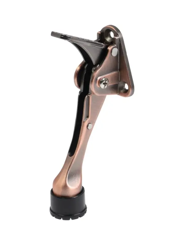 Фиксатор дверной LOCKLAND “козья ножка”, с автоподъемом, цвет медь Фиксатор дверной LOCKLAND “козья ножка”, с автоподъемом, цвет медь