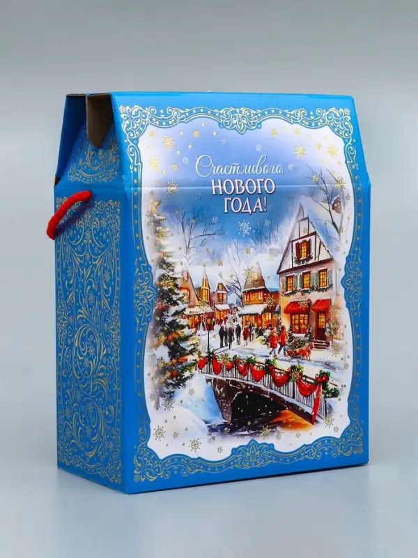 Коробка подарочная новогодняя, 20×10×26.5 см Коробка подарочная новогодняя, 20×10×26.5 см