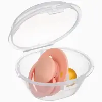 Соска - пустышка классическая, латекс, цв.персиковый, в контейнере, от 6 мес., M&B