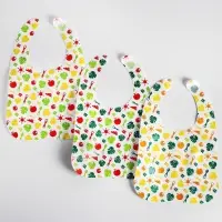 Нагрудник для кормления Крошка Я &laquo;Вкусная история&raquo; непромокаемых на липучке, 3 шт.