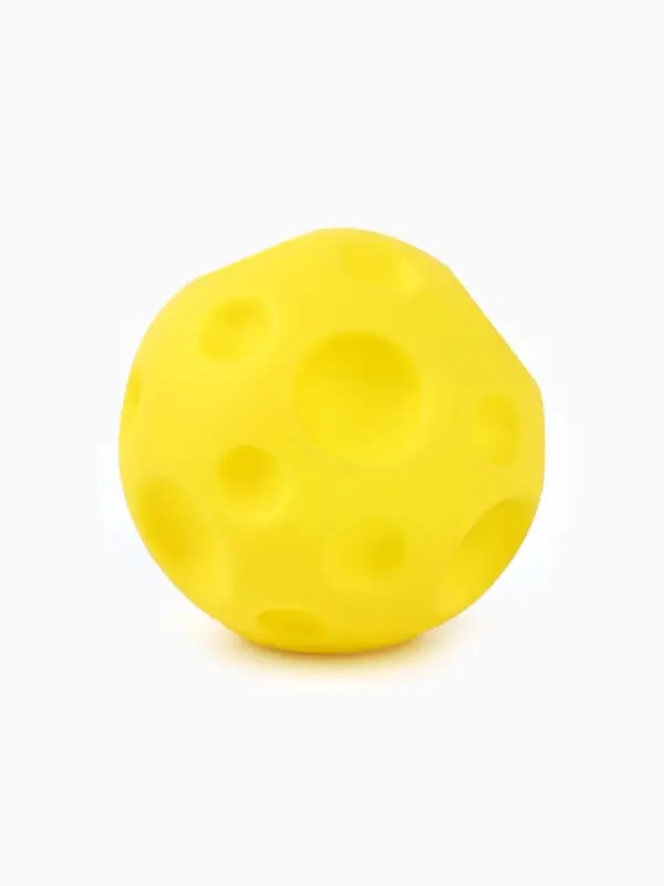 Игрушка пищащая Игрушка пищащая "Мячик планета" для собак, 6,5 см, желтая