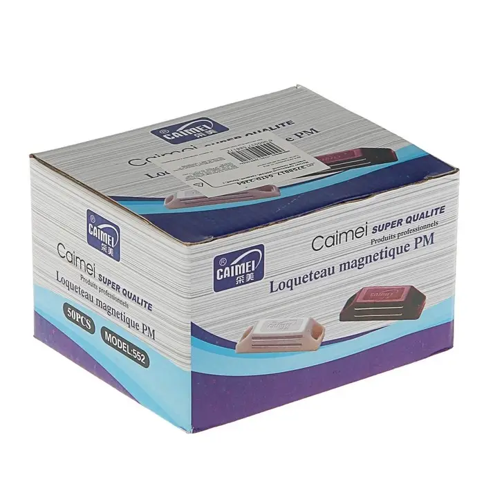 Магнит мебельный M002W, 60×13, средний, белый