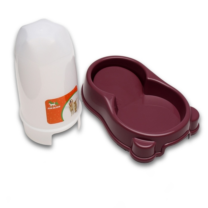 Автокормушка 1,5 л, 27 х 18 х 25 см, бордовая Автокормушка 1,5 л, 27 х 18 х 25 см, бордовая