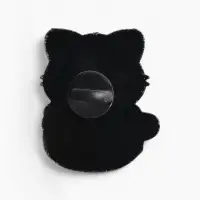 Значок &laquo;Котик&raquo;, из Гриффиндора, цветной в чёрном металле