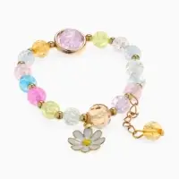 Браслет детский &laquo;Выбражулька. Ромашка&raquo;, цветной в золоте