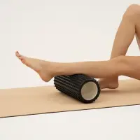 Ролик массажный Sangh, 33&times;12 см, цвет чёрный