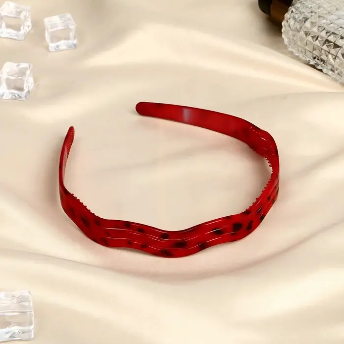 Ободок для волос «Янтарный свет», волна, 1.7 см, МИКС Ободок для волос «Янтарный свет», волна, 1.7 см, МИКС