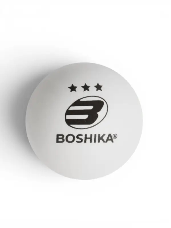 Набор мячей для настольного тенниса BOSHIKA Expert 3*, d=40+ мм, 6 шт., цвет белый