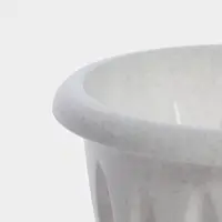 Горшок для цветов с поддоном &laquo;Фелиция&raquo;, 1.8 л, d=17.7 см, h=13.6 см, пластиковый, мраморный