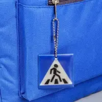 Светоотражающий элемент &laquo;Пешеходный переход&raquo;, двусторонний, 4.8&times;4.8 см, синий