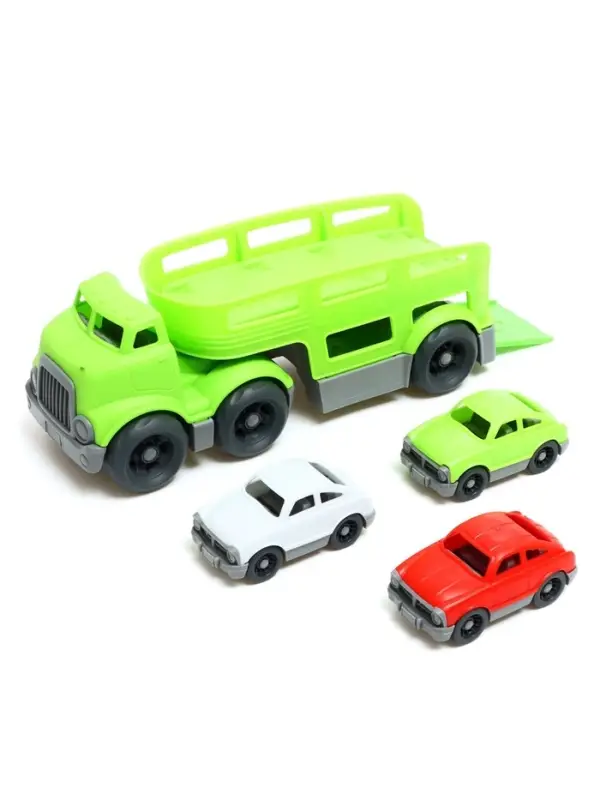 Грузовик - автовоз детский, с 3 машинками, цвет МИКС