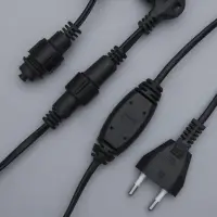 Гирлянда &laquo;Занавес&raquo; 2&times;6 м, IP44, УМС, тёмная нить, 1440 LED, свечение белое, 220 В