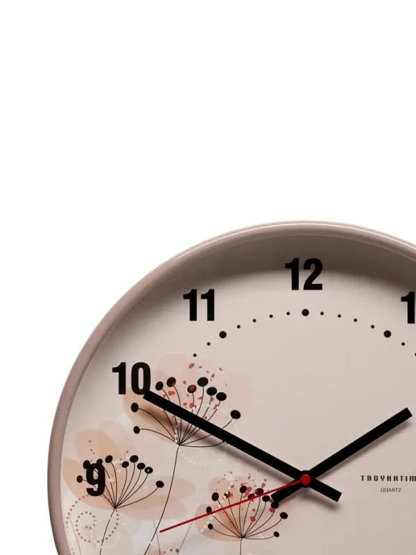 Часы настенные &laquo;Полевые цветы&raquo;, плавный ход, d=30.5 см