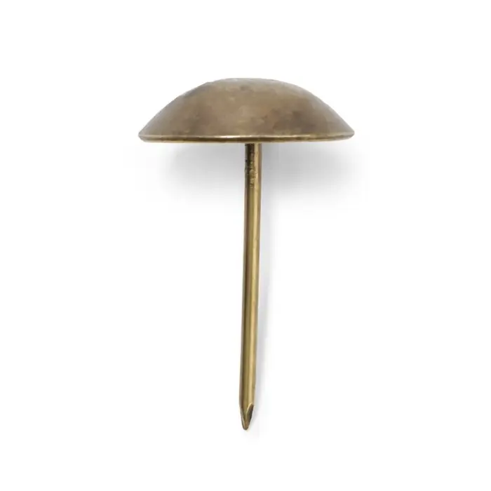 Гвозди ТУНДРА, декоративные, обивочные, 25&times;39 мм, бронза, 100 шт.