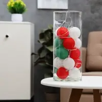 Гирлянда &laquo;Нить&raquo; 5 м с насадками &laquo;Клубки лесные&raquo;, IP20, прозрачная нить, 20 LED, свечение белое, 220 В