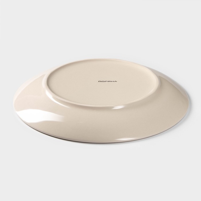 Тарелка керамическая обеденная «Искушение», d=22 см, цвет серый