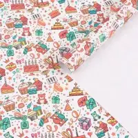 Бумага упаковочная &laquo;Угощения&raquo;, глянец, 70&times;100 см