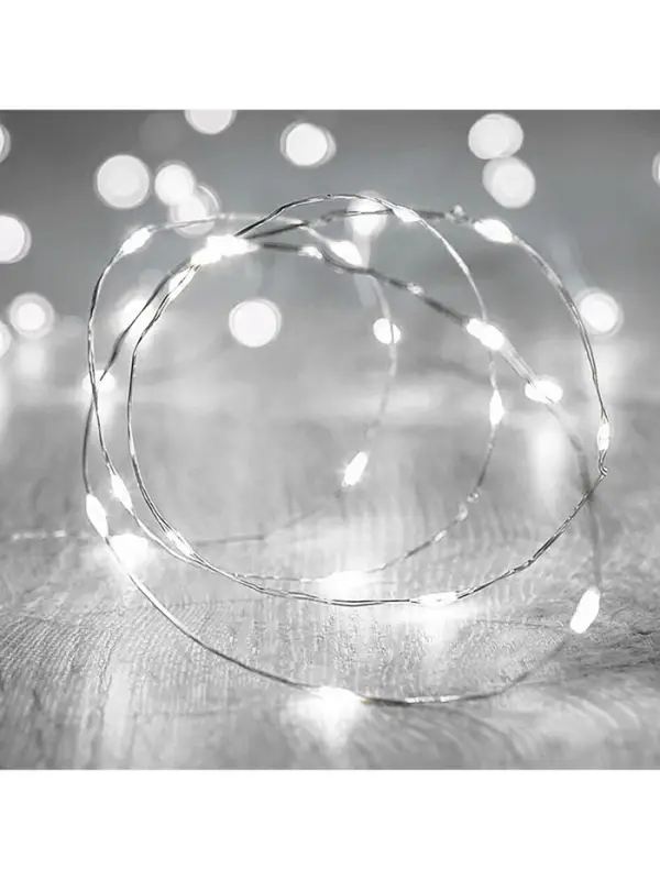 Светодиодная лента для воздушного шара, гирлянда, 3 метра, 31 диод, белая