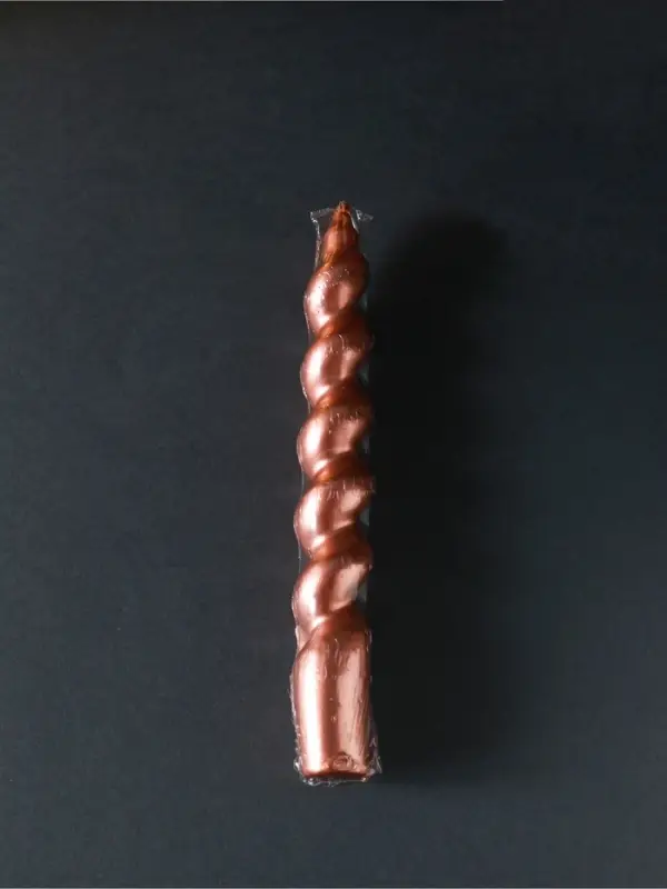 Свеча витая Luxury, 25&times;180 мм, лакированная, капучино