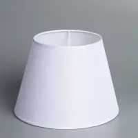Абажур BayerLux &laquo;Лён&raquo;, E27 или E14, белый, 25&times;25&times;18 см