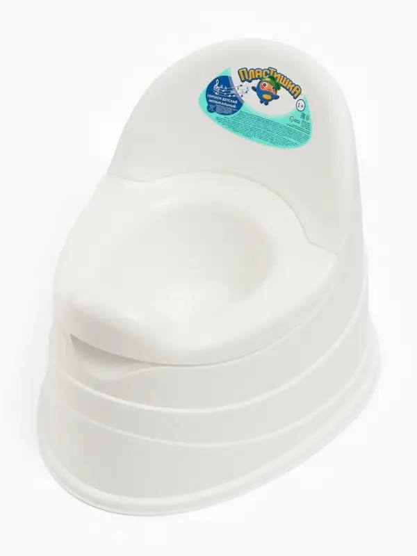 Горшок детский музыкальный, Белый