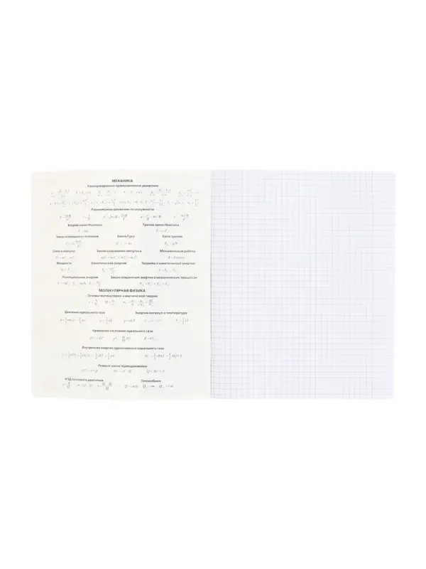 Предметная тетрадь по физике Hatber &laquo;Буквица&raquo;, 48 листов, в клетку, со справочным материалом, обложка из мелованного картона