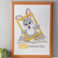 Фоторамка для фото 50х70 см "Luxe Elegance" пластик, бежевый, (пластик экран)