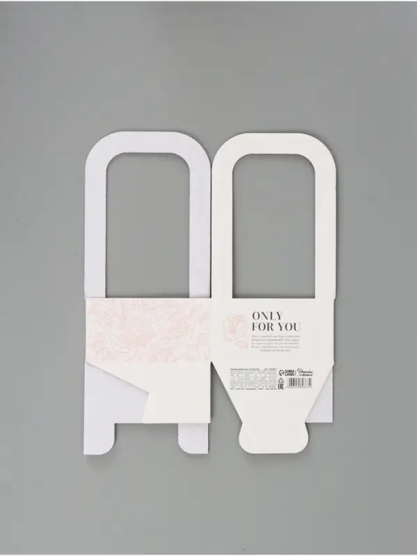 Коробка - переноска для цветов &laquo;Цветы&raquo;, 12&times;12&times;22 см