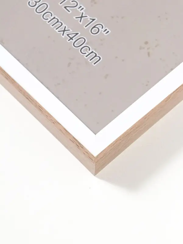 Фоторамка пластик 30х40 см "Современная классика" беж и белый 42,6х32,6х1,5 см