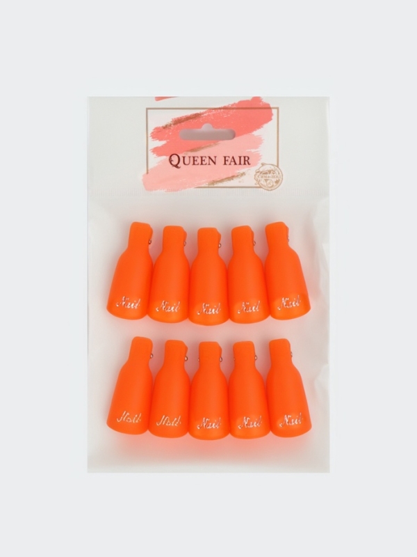 Зажимы для снятия гель-лака для маникюра набор 10шт МИКС пакет Зажимы для снятия гель-лака для маникюра набор 10шт МИКС пакет