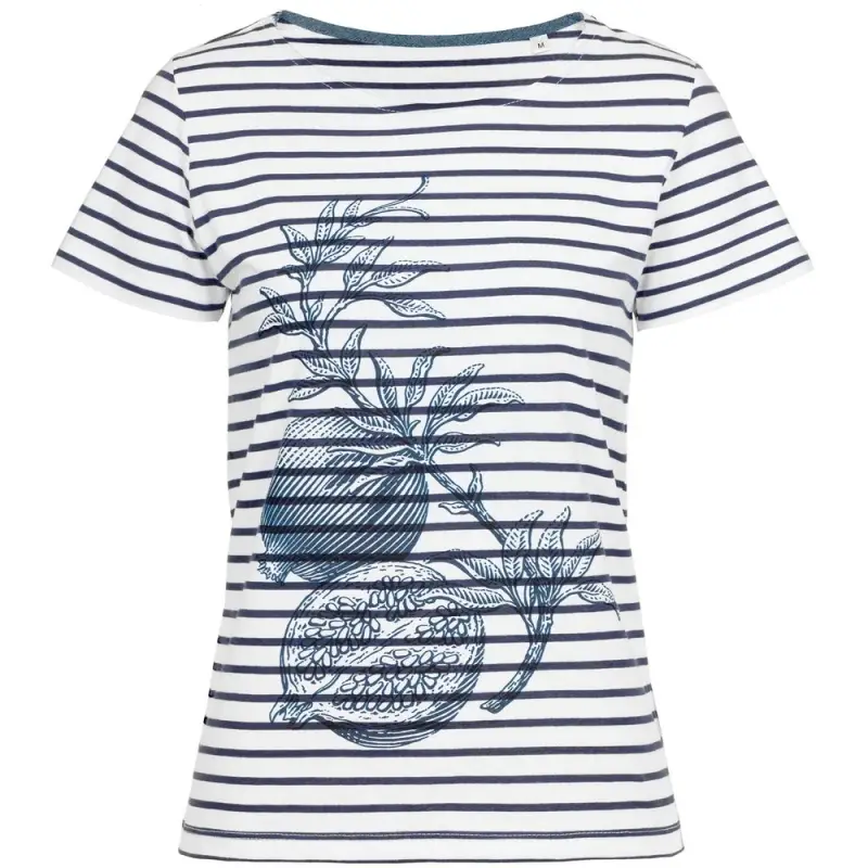 Футболка женская Grand Granat New, белая с синим, размер XS Футболка женская Grand Granat New, белая с синим, размер XS