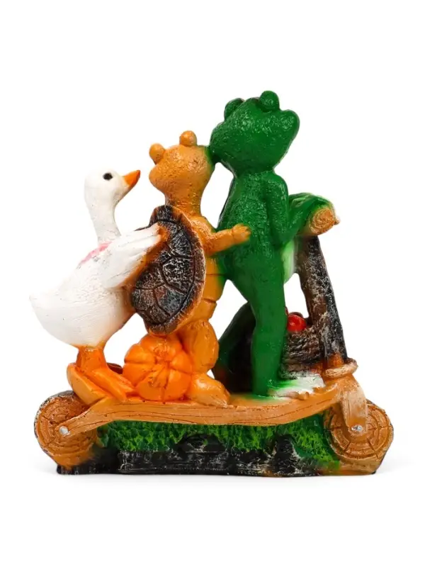 Садовая фигура из полистоуна &laquo;Зверюшки на самокате&raquo;, 30&times;10.5&times;28 см