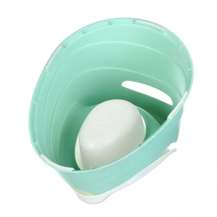 Горшок двухцветный, светло-зеленый