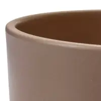 Горшок цветочный с поддоном 2,5 л, d18/h16 см капучино керамика, "Туман" (М)