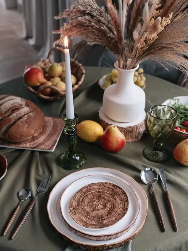 Тарелка Magistro Wood, d=20 см, фарфор, коричневая