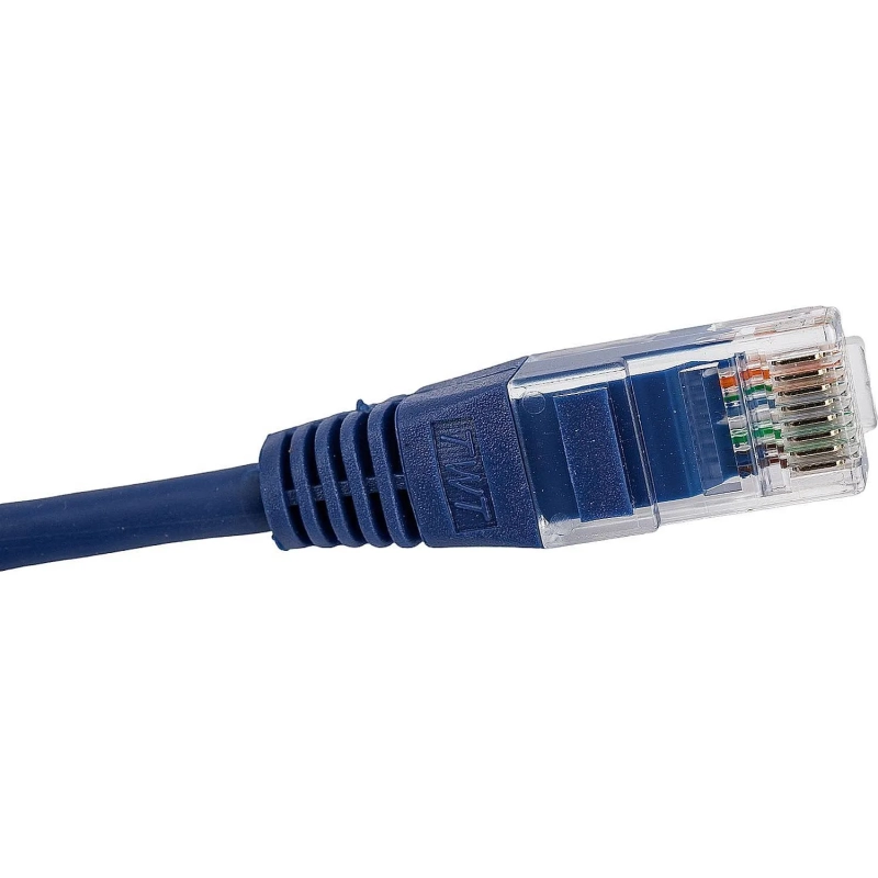 Патч-корд TWT TWT-45-45-0.15-BL UTP кат.5e, 0.15 м, синий
