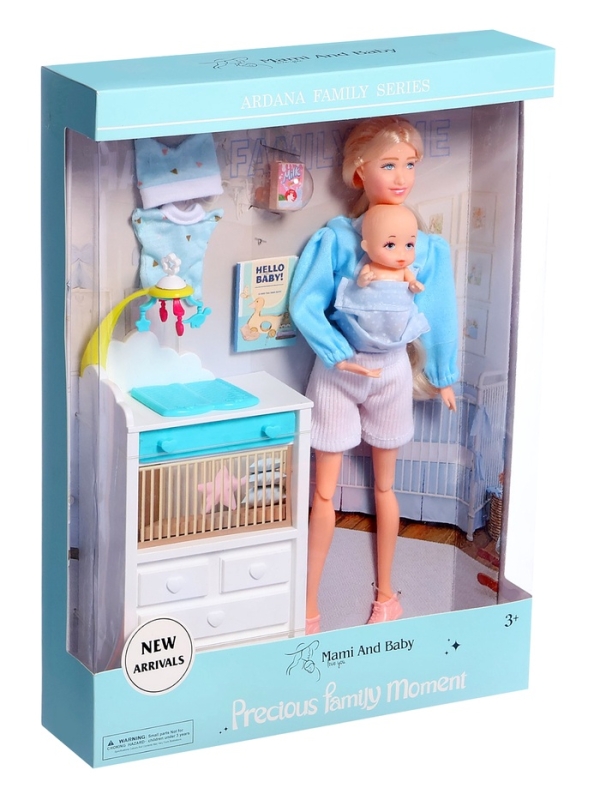 Кукла-модель "Счастливая мамочка" с аксессуарами