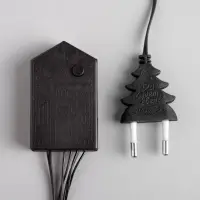 Гирлянда &laquo;Нить&raquo; 10 м, IP20, тёмная нить, 100 LED, 8 режимов, 220 В, свечение синее