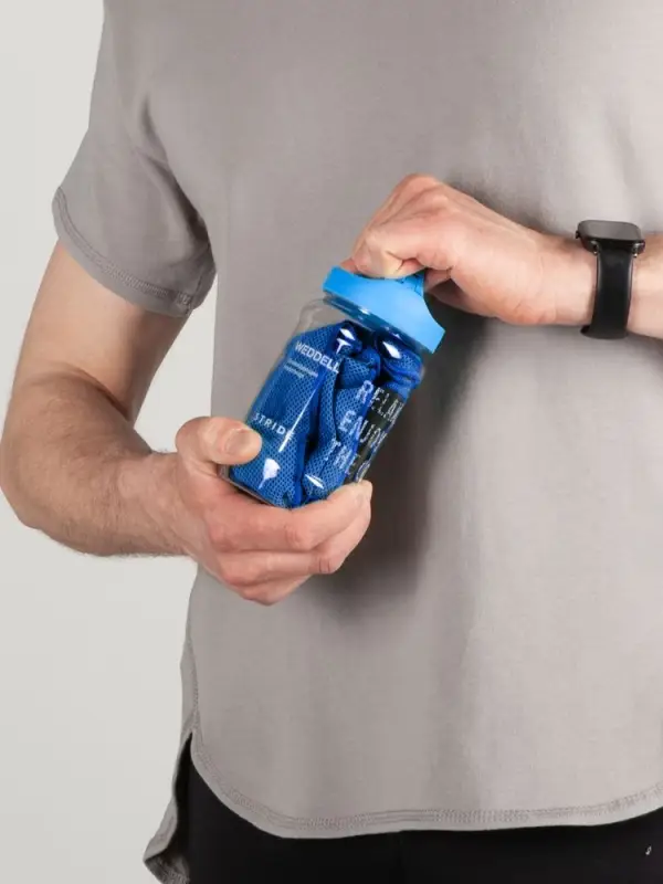 Охлаждающее полотенце Weddell, синее Охлаждающее полотенце Weddell, синее