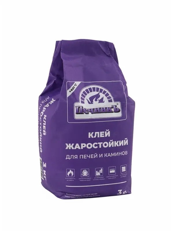 Клей жаростойкий для печей и каминов &laquo;Печникъ&raquo;, 3 кг