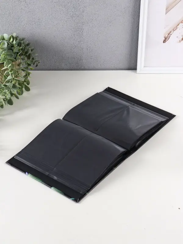 Фотоальбом "Цветы" 200ф 10X15см, ПП карм., черные страницы