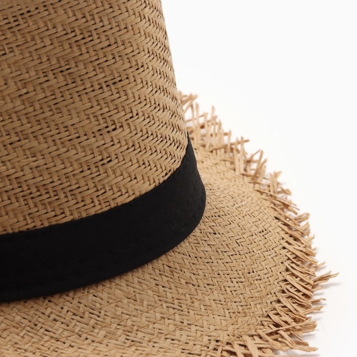 Шляпа мужская MINAKU, цвет светло-коричневый, р-р 58