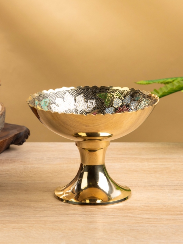 Креманка  Креманка "Разноцветье" латунь 14х14х10,5 см