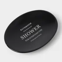 Аксессуары для ванной &laquo;Лофт&raquo;, 4 предмета, мыльница, дозатор для мыла 420 мл, 2 стакана, чёрные